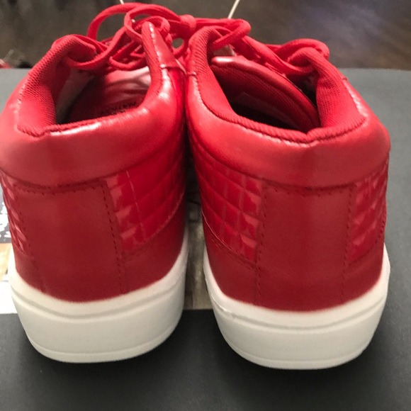 RED PARISH NATION MEN’S SNEAKERS. COMFORTABLE CASUAL WEAR. SIZE: 7.5. LIKE NEW - Picture 8 of 8